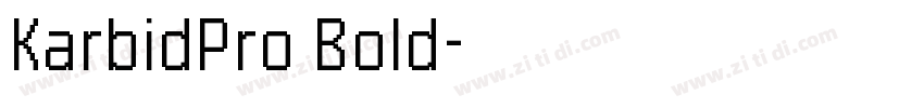 KarbidPro Bold字体转换